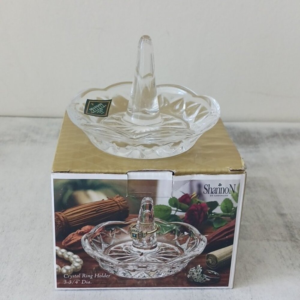 Shannon Crystal Glass Ring Jewelry Holder Display Stand
